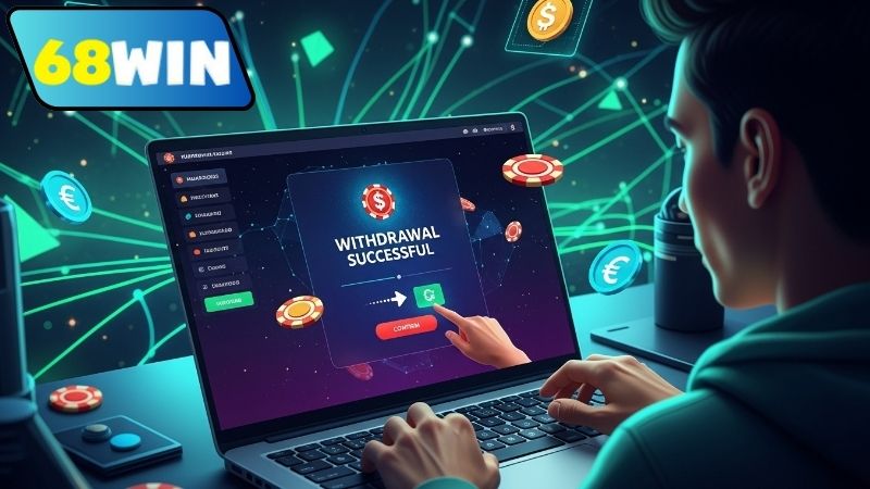 Rút tiền 68WIN – Giao dịch an toàn, xử lý siêu tốc 4 Hướng dẫn rút tiền 68WIN chi tiết thông qua các bước cụ thể