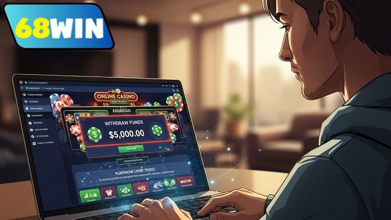Rút tiền 68WIN – Giao dịch an toàn, xử lý siêu tốc 5 Phương thức và thời gian xử lý rút 68WIN